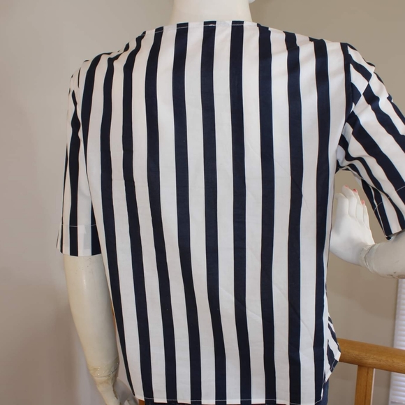 MNG Stripe Print Blouse - Picture 5 of 7